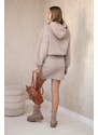 Kesi Insulated dress with a clutch bottom dark beige
