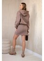 Kesi Insulated dress with mocha clutch