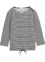 TOM TAILOR Majica temno modra / bela