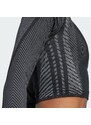 ADIDAS PERFORMANCE Funkcionalna majica 'Seamless Knitted Long Sleeve' siva / črna