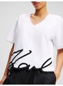 Karl Lagerfeld Majica črna / bela