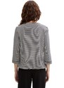 TOM TAILOR Majica temno modra / bela