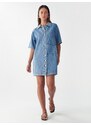 St MRLO Dolga srajca 'DENIM SHIRT DRESS' modra