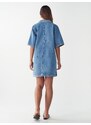 St MRLO Dolga srajca 'DENIM SHIRT DRESS' modra