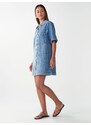 St MRLO Dolga srajca 'DENIM SHIRT DRESS' modra