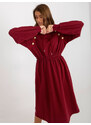 RELEVANCE Dress-RV-SK-8336.12P-burgundy