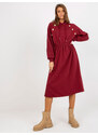 RELEVANCE Dress-RV-SK-8336.12P-burgundy