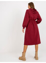 RELEVANCE Dress-RV-SK-8336.12P-burgundy