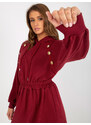 RELEVANCE Dress-RV-SK-8336.12P-burgundy