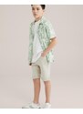 WE Fashion Srajca svetlo zelena / bela