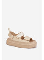 Boto Women's Platform Sandals With Velcro Beige Nitepira