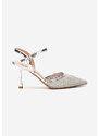 Zapatos Salonarji špičaki Valesia srebrne