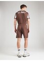 PUMA Športne hlače 'FC St. Pauli 25/26' temno rjava / krvavo rdeča / bela