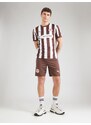 PUMA Športne hlače 'FC St. Pauli 25/26' temno rjava / krvavo rdeča / bela