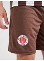 PUMA Športne hlače 'FC St. Pauli 25/26' temno rjava / krvavo rdeča / bela