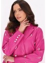 faina Blazer 'Fashion Look' fuksija / biserno bela