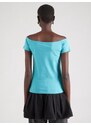 Calvin Klein Jeans Majica turkizna / bela