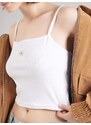 Calvin Klein Jeans Top rdeča / bela