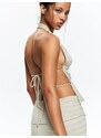 Pull&Bear Top pastelno zelena