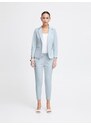 ICHI Hlače z naborki 'Kate' svetlo modra