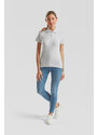 Grey Polo Fruit of the Loom Women's T-shirt