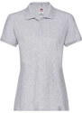 Grey Polo Fruit of the Loom Women's T-shirt