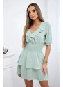 Kesi Waist dress dark mint