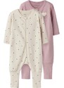 NAME IT Pižama svetlo bež / temno siva / staro roza