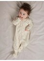 NAME IT Pižama svetlo bež / temno siva / staro roza