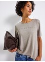 STREET ONE Majica bež / srebrna