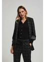 Marisse Checked Jacket With Rolled-Up Sleeves