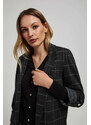 Marisse Checked Jacket With Rolled-Up Sleeves