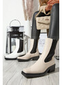 Resti Beige women's high slip boots Darran - Footwear