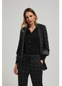 Marisse Checked Jacket With Rolled-Up Sleeves