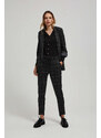 Marisse Checked Jacket With Rolled-Up Sleeves