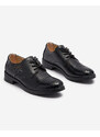 Resti Openwork black women's eco leather half shoes Azedvo- Footwear