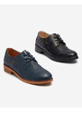 Resti Openwork black women's eco leather half shoes Azedvo- Footwear