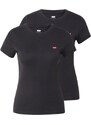 LEVI'S  Majica 'Essential Tee (2-Pack)' rdeča / črna / bela