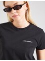 Karl Lagerfeld Majica 'ESSENTIAL' črna / bela