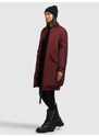 khujo Prehoden plašč 'LULU' vinsko rdeča