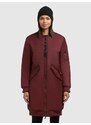khujo Prehoden plašč 'LULU' vinsko rdeča