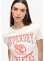 Superdry & Co Majica oranžna / bela