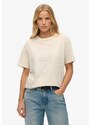 Superdry & Co Široka majica bela / naravno bela
