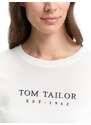 TOM TAILOR Majica mornarska / bela