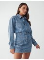 BWLDR Dolga srajca 'CANNES' moder denim