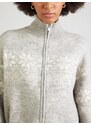 VERO MODA Pletena jopa 'VMSANTANORDIC' svetlo siva / bela