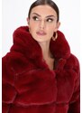 faina Zimska jakna temno rdeča