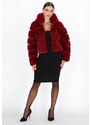 faina Zimska jakna temno rdeča
