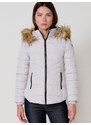 KOROSHI Zimska jakna svetlo rjava / srebrno-siva