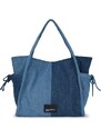 KARL LAGERFELD JEANS Nakupovalna torba encijan / moder denim / črna